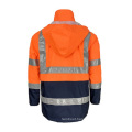 Class-3 HiVis Coverall Breathable PU Coated Safety Raincoat